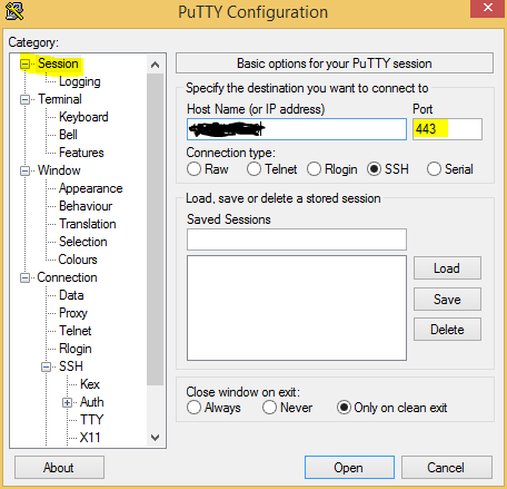 Putty Connection